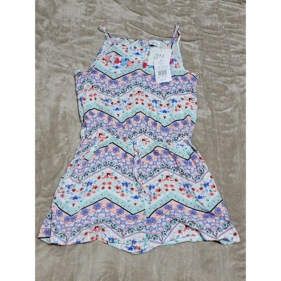 NEW Joey B Girls Blue White Romper L Youth 10/12 with tags MRSP $34 - Picture 1 of 4